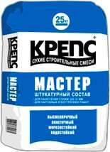 КРЕПС Штукатурка Мастер для внутр/наруж работ (25кг)