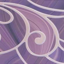 Arabeski purple 01 Декор 25х60