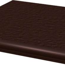 Natural Brown Duro Ступень угловая с носиком структ 33х33х1,1