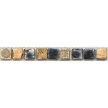 Бордюр Listelo Mosaico Sirico Blue 1.5x30 Cifre Ceramica