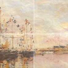 Normandie beige 01 Панно 60х100 (панно из 4-х шт)