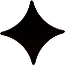 Декор для пола Stella black border 02 11х11