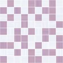 Stripes Мозаика лиловый+серый 30х30