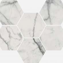 Мозаика Charme Evo Floor Project Statuario Mosaico Hexagon