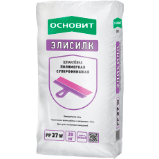 ОСНОВИТ Шпаклевка ЭЛИСИЛК РР37 W (ЛЕРСИЛК Т-37) суперфинишная полимерная белая (20кг)