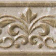 Элит Грей бордюр натура 7,5х25 глянцевый