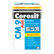 ЦЕРЕЗИТ CM11 ПЛЮС Клей для тонкослойного крепления плитки для внутр/наруж работ (25кг) 792214
