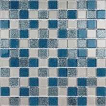 Shine Blue Мозаика стеклянная Shine Blue 25х25х4
