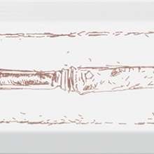 NT\C25\9001 Декор для стен Knife карамель 8,5x28,5