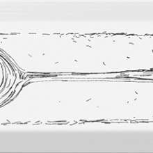 NT\B51\9001 Декор для стен Spoon чёрный 8,5x28,5