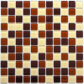 Toffee mix Мозаика стеклянная Toffee mix 25х25х4