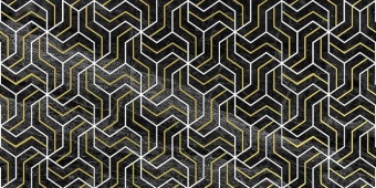 Crystal Fractal Декор чёрный 30х60