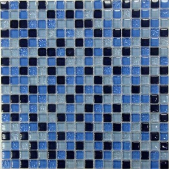 Blue Drops Мозаика стеклянная Blue Drops 15х15х8