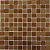 Shine Brown Мозаика стеклянная Shine Brown 25х25х4
