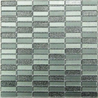 Silver Light Мозаика стеклянная Silver Light 15х48х4