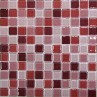 Plum mix Мозаика стеклянная Plum mix 25х25х4