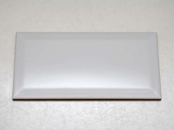 Biselado Blanco Brillo 10x20 Dar Ceramics
