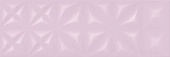 Lila Плитка настенная  рельеф розовый (LLU072D) 25x75