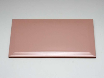 Biselado Salmon Brillo 10x20 Dar Ceramics