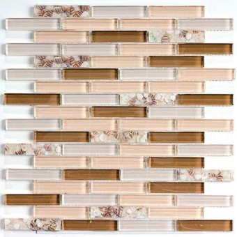 Shell Glass Мозаика стеклянная Shell Glass 15х73х8
