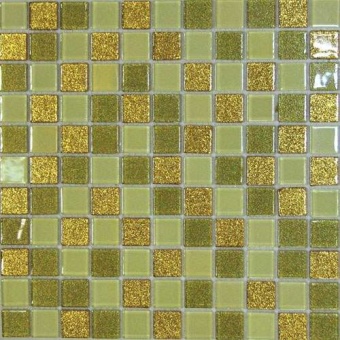 Shine Gold Мозаика стеклянная Shine Gold 25х25х4
