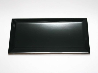 Biselado Negro Brillo (глянцевая) 10x20
