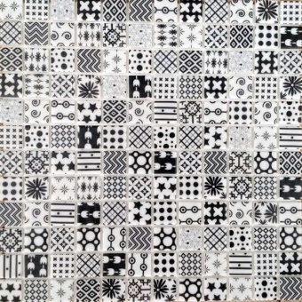 Стеклянная мозаика Graphic Moma 31.6x31.6   &ndash; Mosavit