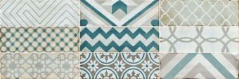 Плитка для стен Collage white wall 02 30х10