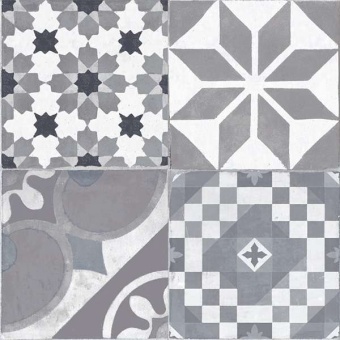 Напольная плитка Moments Gris 45x45 - 4 рисунка Halcon Ceramicas