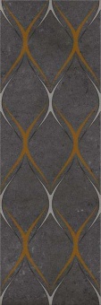 Декор для стен Silvia black decor 03 30х90