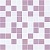 Stripes Мозаика лиловый+серый 30х30