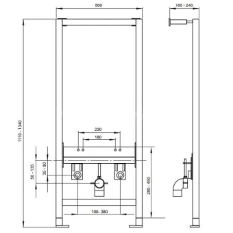Инсталляция для биде Winkiel WIW500.0.0.0.0.0