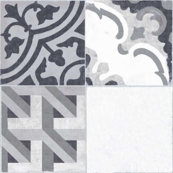 Напольная плитка Moments Gris 45x45 - 4 рисунка Halcon Ceramicas