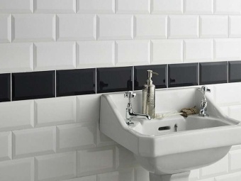 Biselado Blanco Brillo 10x20 Dar Ceramics