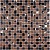Crystal brown Мозаика стеклянная Crystal brown 15х15х8