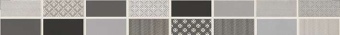 Fiori Grigio Бордюр металлизированный 1506-0101 6,5х60