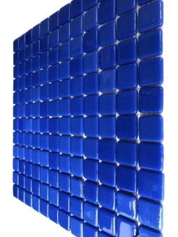 Мозаика стеклянная Mono синий 31х31 (чип 25х25х4), Antarra