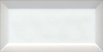 Biselado Blanco Brillo 10x20 Dar Ceramics