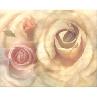 Декор Decor Rosa Crema 2x20x50 (40x50)   &ndash; Halcon Ceramicas
