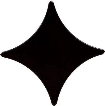 Декор для пола Stella black border 02 11х11