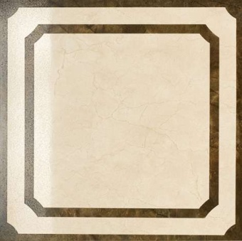 Шарм Крим вставка Фрэйм 60x60 шлифованная