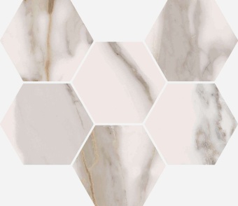 Мозаика Charme Evo Floor Project Calacatta Mosaico Hexagon