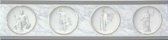 Бордюр Cenefa Galatea Blanco 11x50 Cifre Ceramica