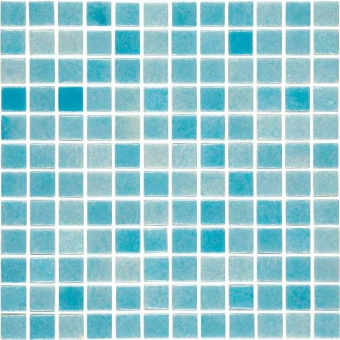 Стеклянная мозаика BR-2003-A Azul Turquesa 31.6x31.6   &ndash; Mosavit