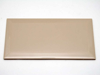 Biselado Beige Brillo 10x20 Dar Ceramics