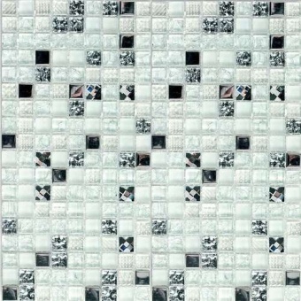 Crystal white Мозаика стеклянная Crystal white 15х15х8