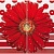 VITEL GERBERA BIG Панно красное R 55х40